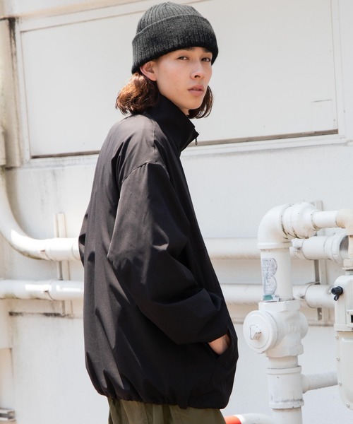 THE STANDARD（ザスタンダード）の「WEGO/【セットアップ対応商品】SOLOTEX ハーフZIPブルゾン（ブルゾン・メンズ・ブラック・MEDIUM/LARGE）」の9枚目の写真