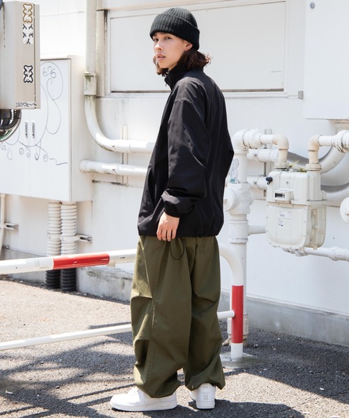 THE STANDARD（ザスタンダード）の「WEGO/【セットアップ対応商品】SOLOTEX ハーフZIPブルゾン（ブルゾン・メンズ・ブラック・MEDIUM/LARGE）」の5枚目の写真