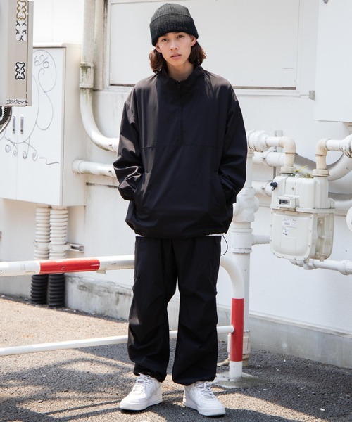 THE STANDARD（ザスタンダード）の「WEGO/【セットアップ対応商品】SOLOTEX ハーフZIPブルゾン（ブルゾン・メンズ・ブラック・MEDIUM/LARGE）」の10枚目の写真