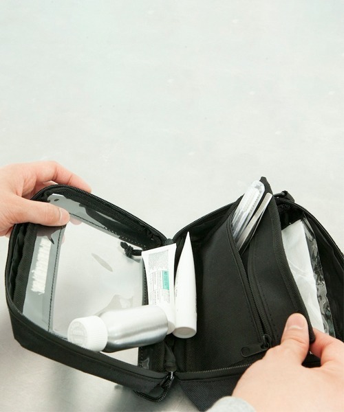 DULTON(ダルトン)の「EMERGENCY POUCH /エマージェンシー ポーチ(ショルダーバッグ・メンズ・ブラック/ダークグリーン・FREE)」の3枚目の写真