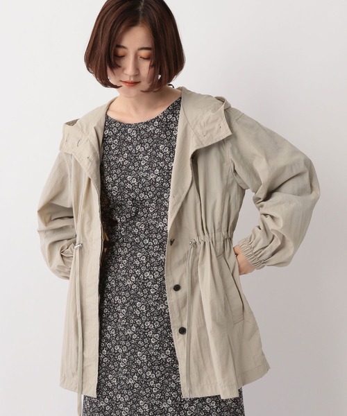 A part by(アパートバイ)の「【撥水加工】ハッスイドロストブルゾン 156798(ブルゾン・レディース・ブラック/ベージュ系その他・FREE)」の2枚目の写真