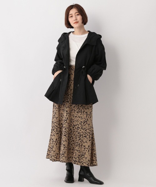 A part by(アパートバイ)の「【撥水加工】ハッスイドロストブルゾン 156798(ブルゾン・レディース・ブラック/ベージュ系その他・FREE)」の3枚目の写真