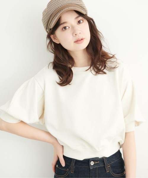 FREE'S MART（フリーズマート）の「◆ライトスウェットコクーンスリーブプルオーバー（Tシャツ/カットソー・レディース・ホワイト/ブラック/ブラウン・FREE）」の17枚目の写真