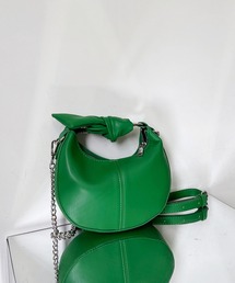 me+em select | 【 2way 】ハーフムーンチェーンハンドバッグ【 ショルダーストラップ付属 】(ハンドバッグ)