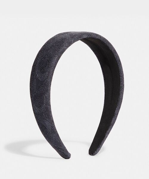 【保管袋付き】COACH カチューシャ　ヘアアクセサリー　シクネイチャー 保管袋付き】COACH カチューシャ ヘアアクセサリー シクネイチャー