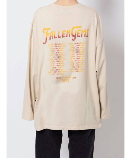 jouetie（ジュエティ）の「グランジオーバーロンT（Tシャツ/カットソー・レディース・ブラック/アイボリー/パープル・MEDIUM）」の7枚目の写真
