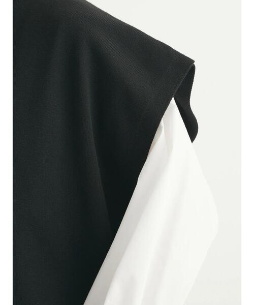 Green　Parks（グリーンパークス）の「デザインニットベスト（ベスト・レディース・ブラック/ベージュ/ブルー・FREE）」の16枚目の写真