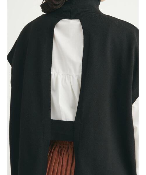 Green　Parks（グリーンパークス）の「デザインニットベスト（ベスト・レディース・ブラック/ベージュ/ブルー・FREE）」の11枚目の写真