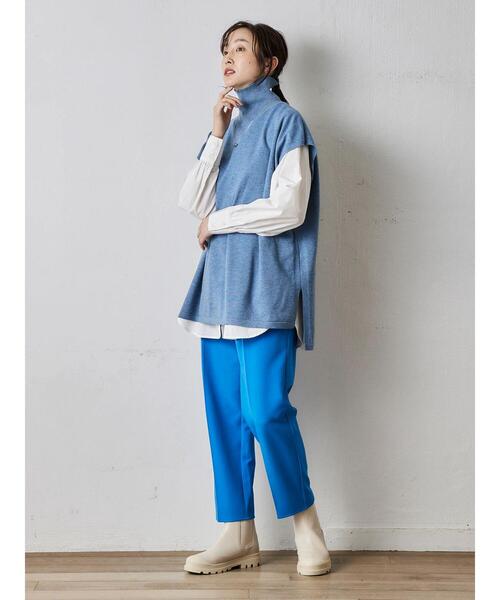 Green　Parks（グリーンパークス）の「デザインニットベスト（ベスト・レディース・ブラック/ベージュ/ブルー・FREE）」の5枚目の写真