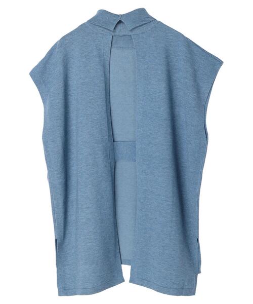 Green　Parks（グリーンパークス）の「デザインニットベスト（ベスト・レディース・ブラック/ベージュ/ブルー・FREE）」の17枚目の写真