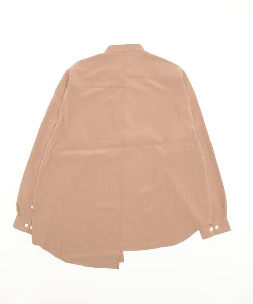 SITRY(シトリー)の「wide silhouette pin tuck Band Collar shirt/ワイドシルエット ピンタック バンドカラー シャツ(シャツ/ブラウス・メンズ・ブラック/オフホワイト/グレイッシュベージュ・M/L)」の12枚目の写真