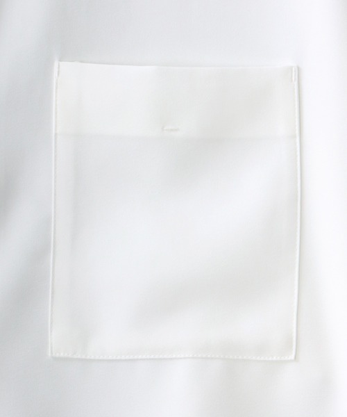 SITRY(シトリー)の「wide silhouette pin tuck Band Collar shirt/ワイドシルエット ピンタック バンドカラー シャツ(シャツ/ブラウス・メンズ・ブラック/オフホワイト/グレイッシュベージュ・M/L)」の11枚目の写真