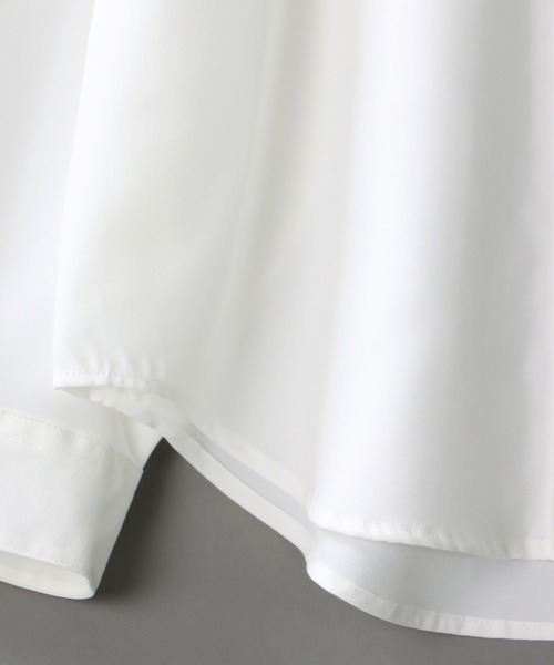 SITRY(シトリー)の「wide silhouette pin tuck Band Collar shirt/ワイドシルエット ピンタック バンドカラー シャツ(シャツ/ブラウス・メンズ・ブラック/オフホワイト/グレイッシュベージュ・M/L)」の9枚目の写真