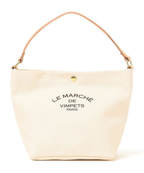 LE MARCHE DE VIMPETS PRIS(ルマルシェドヴィムペッツ)の「【SHIPS any別注】LE MARCHE DE VIMPET: キャンバス コンビ ハンド バッグ(ハンドバッグ・レディース・ブラック/レッド/ナチュラル・ONE SIZE)」の4枚目の写真