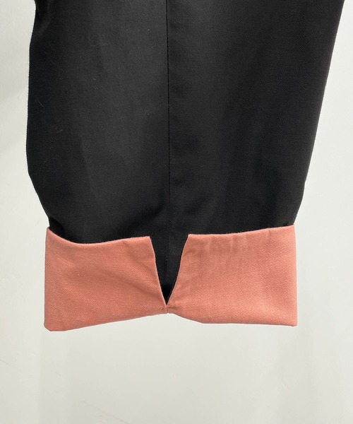 PICCIN（ピッチン）の「袖口配色ロングコート（その他アウター・レディース・ブラック/カーキ・M）」の11枚目の写真