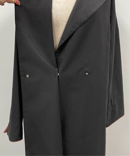 PICCIN（ピッチン）の「袖口配色ロングコート（その他アウター・レディース・ブラック/カーキ・M）」の21枚目の写真