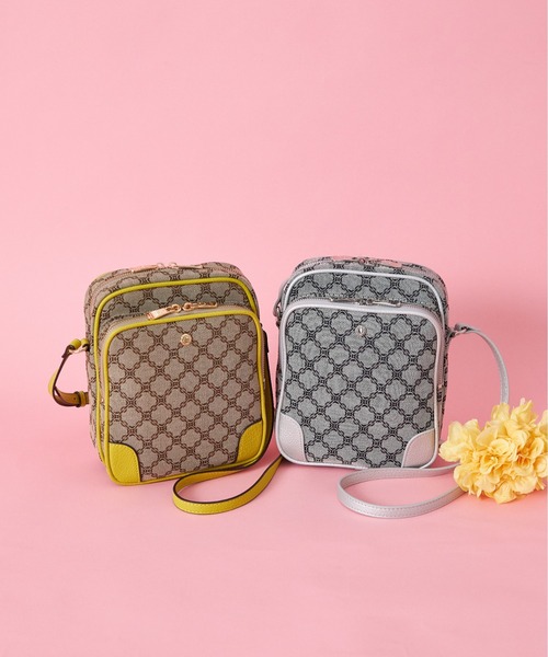 SALON de RUBAN(サロンドルヴァン)の「【SALON de RUBAN / サロン ド ルヴァン】 ジャガード 縦型ショルダーバッグ(ショルダーバッグ・レディース・ベージュ/ベージュ系その他/ネイビー/ブラック/レッド/ブルー/キャメル/ライム/シルバー・FREE)」の9枚目の写真