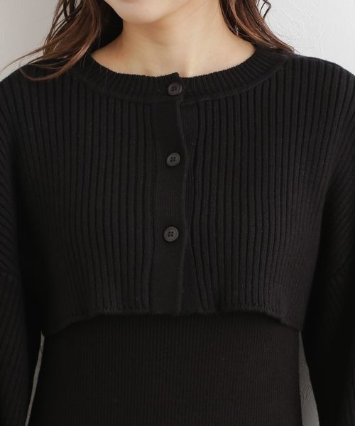 mysty woman(ミスティウーマン)の「マルチWAYツインボレロワンピース 166177(ワンピース・レディース・ブラック/ブラウン/アイボリー・FREE)」の14枚目の写真