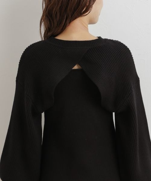 mysty woman(ミスティウーマン)の「マルチWAYツインボレロワンピース 166177(ワンピース・レディース・ブラック/ブラウン/アイボリー・FREE)」の15枚目の写真