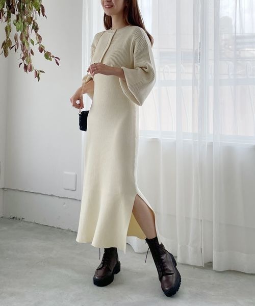 mysty woman(ミスティウーマン)の「マルチWAYツインボレロワンピース 166177(ワンピース・レディース・ブラック/ブラウン/アイボリー・FREE)」の21枚目の写真