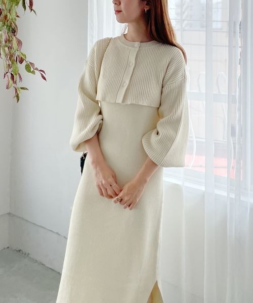 mysty woman(ミスティウーマン)の「マルチWAYツインボレロワンピース 166177(ワンピース・レディース・ブラック/ブラウン/アイボリー・FREE)」の22枚目の写真