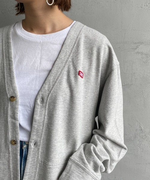 CHUMS（チャムス）の「[CHUMS/チャムス] キーストーンワンポイントロゴ スウェットカーディガン（カーディガン/ボレロ・レディース・ブラック/グレー/ベージュ・M/L/XL）」の9枚目の写真