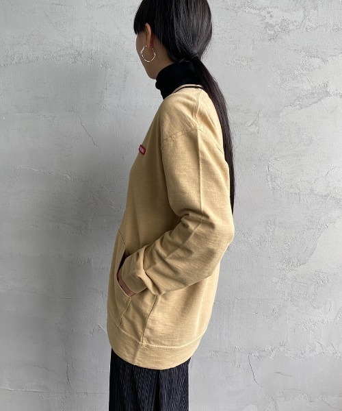 CHUMS（チャムス）の「[CHUMS/チャムス] キーストーンワンポイントロゴ スウェットカーディガン（カーディガン/ボレロ・レディース・ブラック/グレー/ベージュ・M/L/XL）」の12枚目の写真