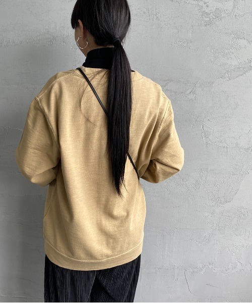 CHUMS（チャムス）の「[CHUMS/チャムス] キーストーンワンポイントロゴ スウェットカーディガン（カーディガン/ボレロ・レディース・ブラック/グレー/ベージュ・M/L/XL）」の13枚目の写真