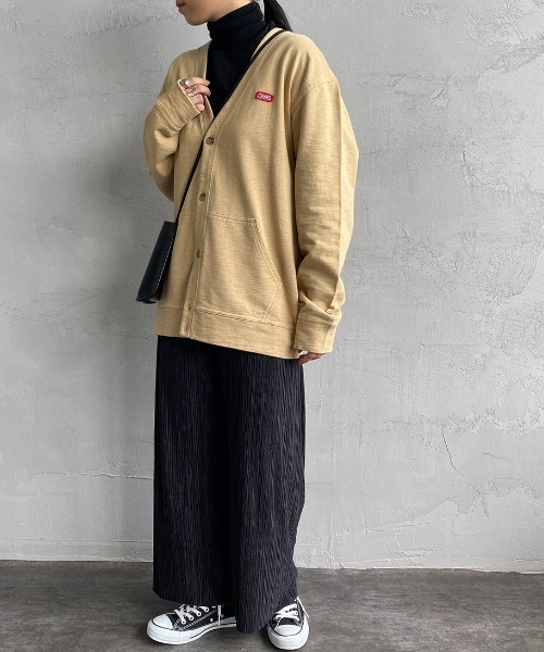 CHUMS（チャムス）の「[CHUMS/チャムス] キーストーンワンポイントロゴ スウェットカーディガン（カーディガン/ボレロ・レディース・ブラック/グレー/ベージュ・M/L/XL）」の14枚目の写真