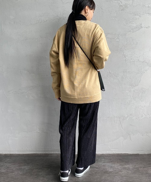 CHUMS（チャムス）の「[CHUMS/チャムス] キーストーンワンポイントロゴ スウェットカーディガン（カーディガン/ボレロ・レディース・ブラック/グレー/ベージュ・M/L/XL）」の16枚目の写真