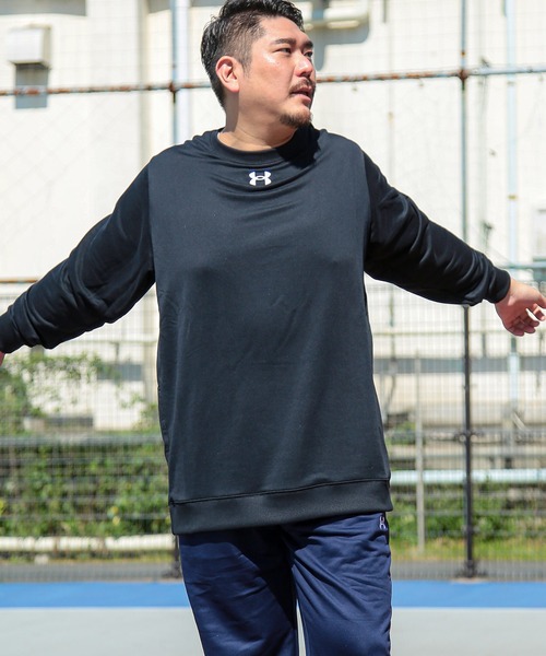 UNDER ARMOUR（アンダーアーマー）の「長袖 Ｔシャツ ロンT メンズ 大きいサイズ トレーニング スウェット トレーナー スポーティー カジュアル 【別注サイズ】（スウェット・メンズ・ブラック/ネイビー・3XL/5XL/4XL/6XL）」の18枚目の写真