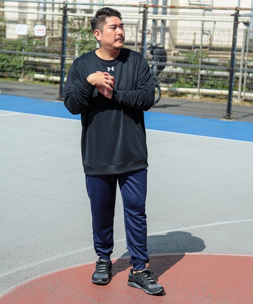 UNDER ARMOUR（アンダーアーマー）の「長袖 Ｔシャツ ロンT メンズ 大きいサイズ トレーニング スウェット トレーナー スポーティー カジュアル 【別注サイズ】（スウェット・メンズ・ブラック/ネイビー・3XL/5XL/4XL/6XL）」の16枚目の写真