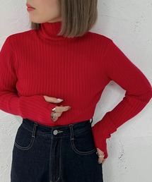 apres jour mignon | タートルネックフィンガーホールニット【ZOZOTOWN限定アイテム】(ニット/セーター)