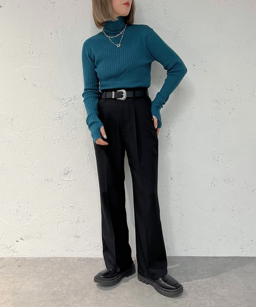 タートルネックフィンガーホールニット【ZOZOTOWN限定アイテム