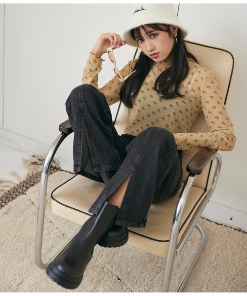 ANAP GiRL(アナップガール)の「サイドゴアブーツ(ブーツ・キッズ・ブラック・S/L/M)」の15枚目の写真