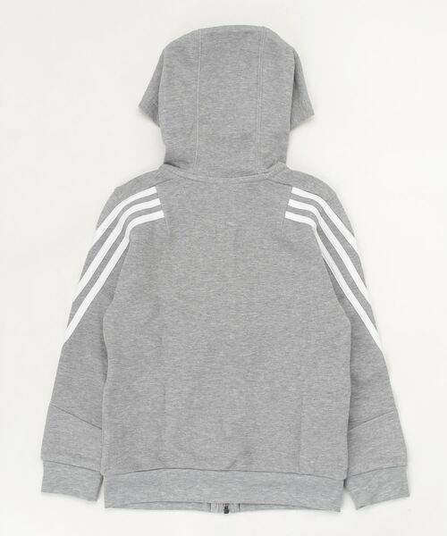 adidas（アディダス）の「adidas/アディダス キッズ パーカー TX023（パーカー・キッズ・グレー/ブラック・130cm/140cm/160cm/150cm）」の3枚目の写真