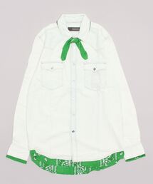 《HYDROGEN/ハイドロゲン》【AB LINE】バンダナデニムシャツ / BANDANA DENIM SHIRT