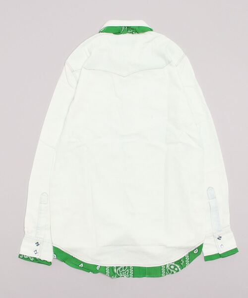 HYDROGEN(ハイドロゲン)の「《HYDROGEN/ハイドロゲン》【AB LINE】バンダナデニムシャツ / BANDANA DENIM SHIRT(シャツ/ブラウス・メンズ・ホワイト系その他・S/M/L/XL/XS/XXL)」の2枚目の写真