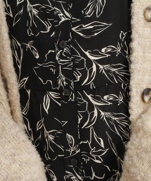 Cutie Blonde(キューティーブロンド)の「◆線画フラワー柄 セーラーカラーワンピース(ワンピース・レディース・ベージュ系/ブラック系・03/02/01)」の10枚目の写真