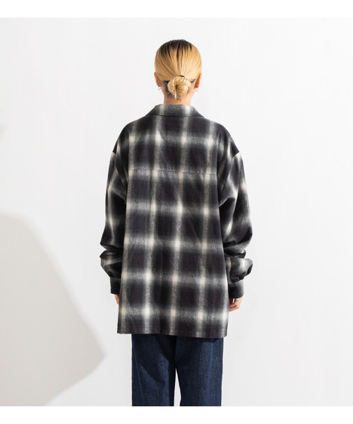 APPLEBUM(アップルバム)の「Ombre Check Oversize Shirt(シャツ/ブラウス・メンズ・ブラック/ネイビー/ブラウン・MEDIUM/X-LARGE/LARGE)」の10枚目の写真