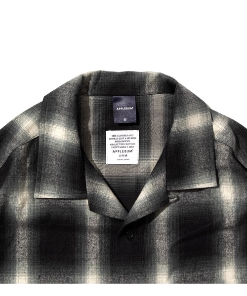 APPLEBUM(アップルバム)の「Ombre Check Oversize Shirt(シャツ/ブラウス・メンズ・ブラック/ネイビー/ブラウン・MEDIUM/X-LARGE/LARGE)」の14枚目の写真