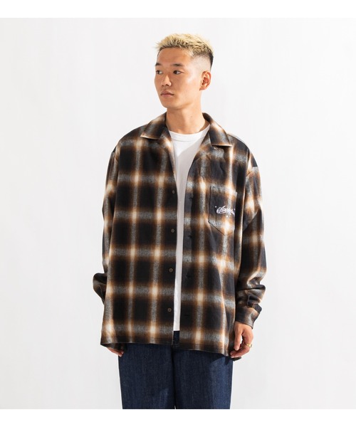 APPLEBUM(アップルバム)の「Ombre Check Oversize Shirt(シャツ/ブラウス・メンズ・ブラック/ネイビー/ブラウン・MEDIUM/X-LARGE/LARGE)」の22枚目の写真