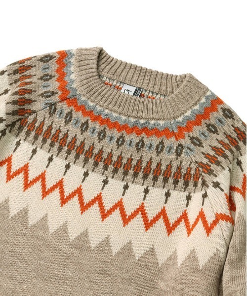 CHUMS（チャムス）の「【CHUMS】Booby Nordic Knit Crew Top（ニット/セーター・メンズ・ネイビー系/ベージュ系・LARGE/X-LARGE/MEDIUM）」の4枚目の写真