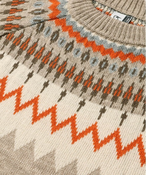 CHUMS（チャムス）の「【CHUMS】Booby Nordic Knit Crew Top（ニット/セーター・メンズ・ネイビー系/ベージュ系・LARGE/X-LARGE/MEDIUM）」の5枚目の写真