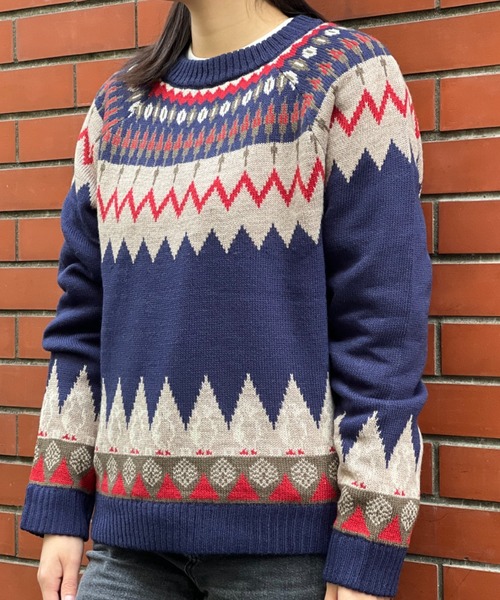 CHUMS（チャムス）の「【CHUMS】Booby Nordic Knit Crew Top（ニット/セーター・メンズ・ネイビー系/ベージュ系・LARGE/X-LARGE/MEDIUM）」の10枚目の写真