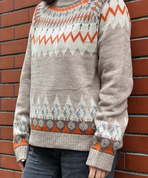 CHUMS（チャムス）の「【CHUMS】Booby Nordic Knit Crew Top（ニット/セーター・メンズ・ネイビー系/ベージュ系・LARGE/X-LARGE/MEDIUM）」の9枚目の写真