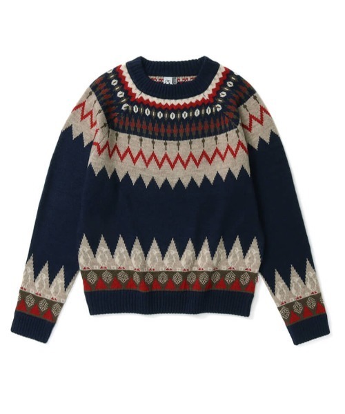 CHUMS（チャムス）の「【CHUMS】Booby Nordic Knit Crew Top（ニット/セーター・メンズ・ネイビー系/ベージュ系・LARGE/X-LARGE/MEDIUM）」の12枚目の写真