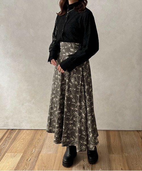apres jour clair(アプレジュールクレア)の「【apres jour clair】レースバンドカラーシャツ【ZOZOTOWN限定アイテム】(シャツ/ブラウス・レディース・アイボリー/ブラック・X-LARGE/フリー)」の11枚目の写真