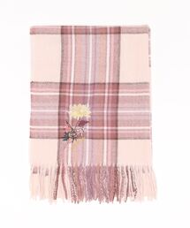 SUPER HAKKA | ダリア刺繍チェックストール(ストール/ショール)