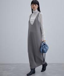 ADAM ET ROPE' | 【セットアップ対応】ニットジャンパースカート(ワンピース)